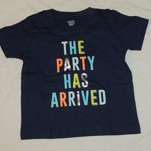 Baby Party Arrived 1st Birthday Navy Blue Shirt Unisex Boy Girl First NEW